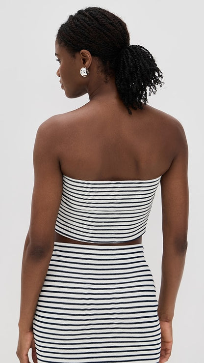 Caffari Stripe Tube Top