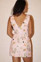 Cafe Stretch Denim Mini - Polkadots & Moonbeams LABailey RosePinkXSCafe Stretch Denim Mini