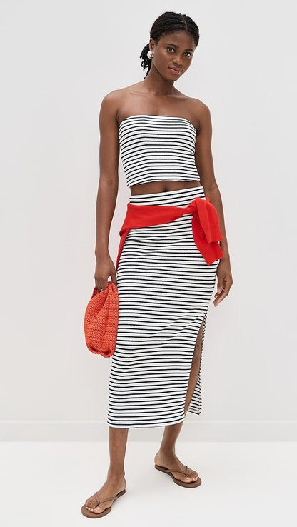 Caffari Stripe Tube Top - Polkadots & Moonbeams LAZ SUPPLYXSCaffari Stripe Tube Top