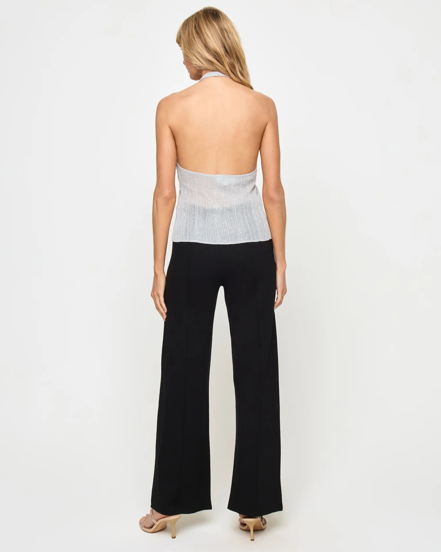 Callie Halter Metallic Silver