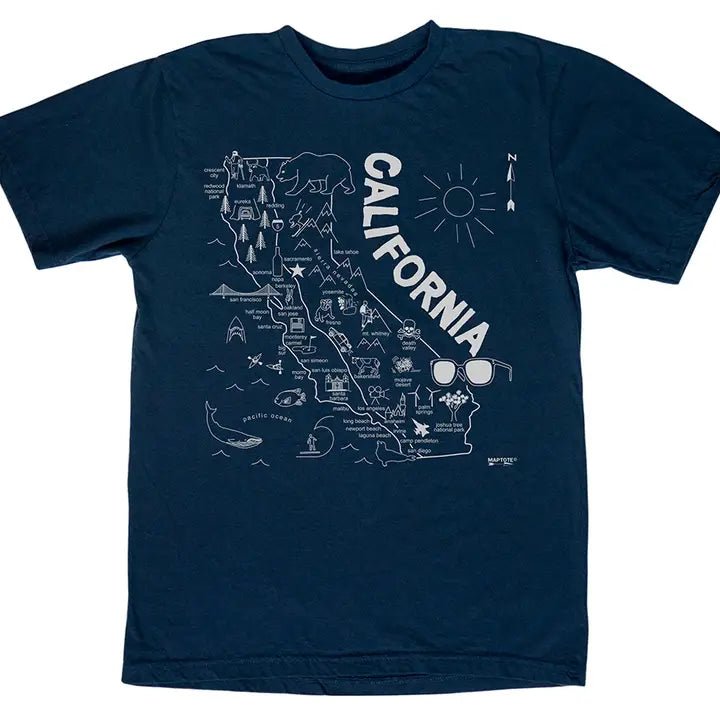 California Tee - Polkadots & Moonbeams LAMaptoteNavySCalifornia Tee