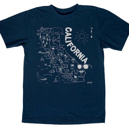 California Tee - Polkadots & Moonbeams LAMaptoteNavySCalifornia Tee