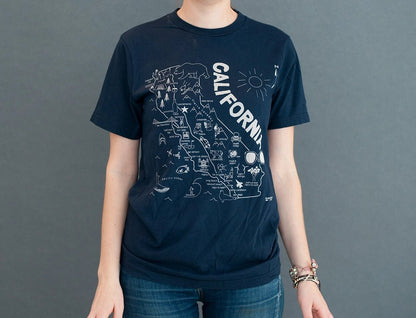 California Tee - Polkadots & Moonbeams LAMaptoteNavySCalifornia Tee