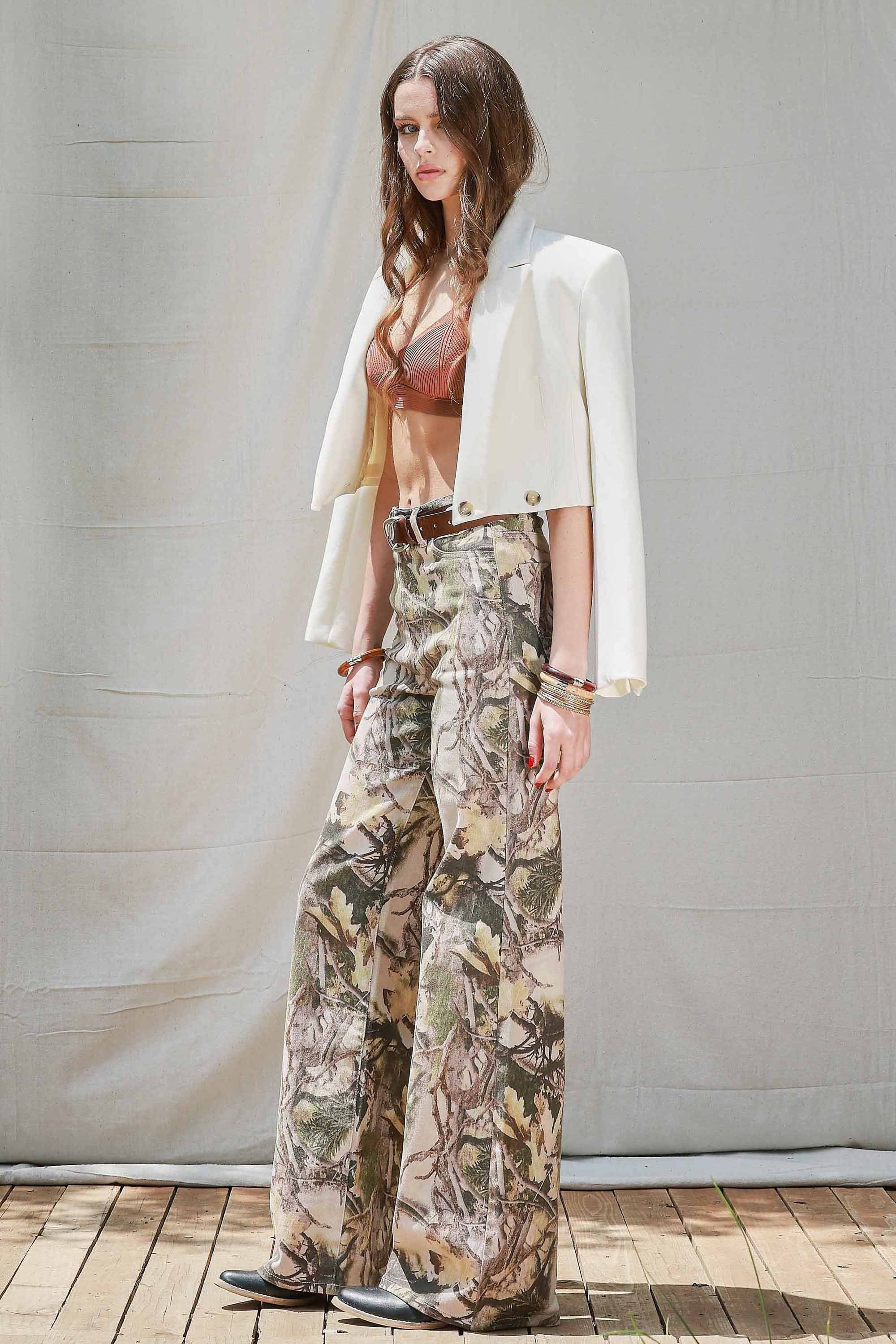 Camo Wide Leg Jeans – Polkadots & Moonbeams LA