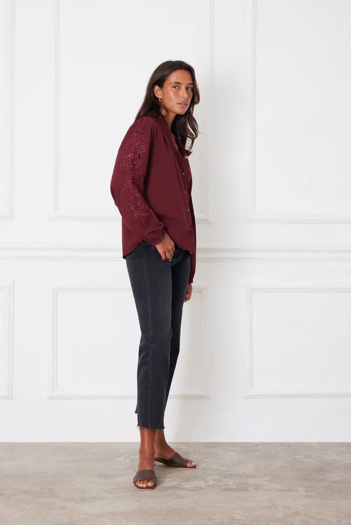 Camilla Blouse - Polkadots & Moonbeams LAPaneroscranberryXSCamilla Blouse