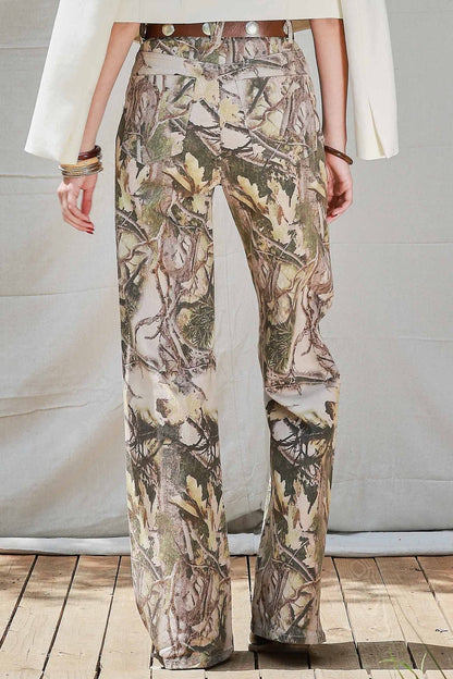 Camo Wide Leg Jeans - Polkadots & Moonbeams LAPolkadots & Moonbeams24Camo Wide Leg Jeans