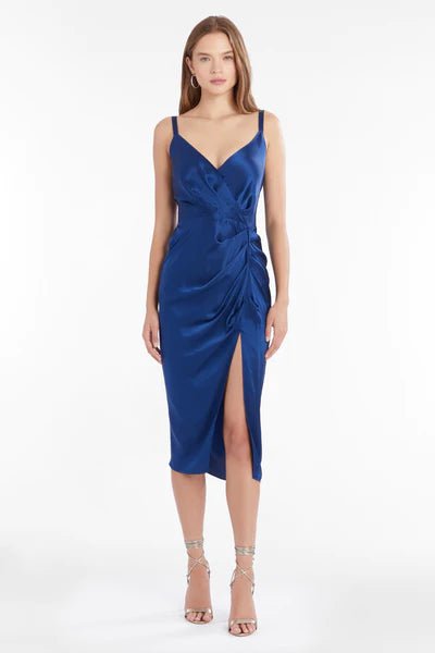 Carmel Silk Dress - Polkadots & Moonbeams LAAmanda UprichardNAVYXSCarmel Silk Dress