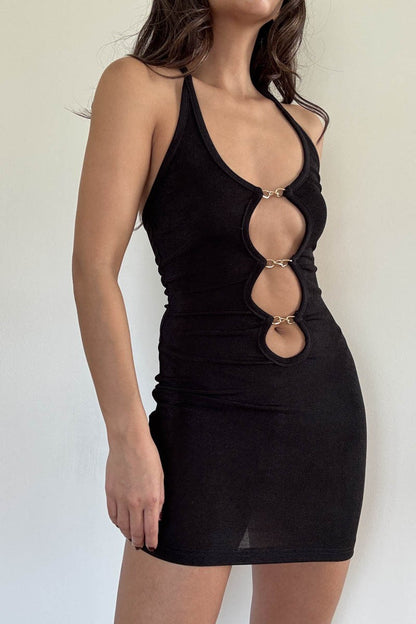 Chain Cutout Mini Dress