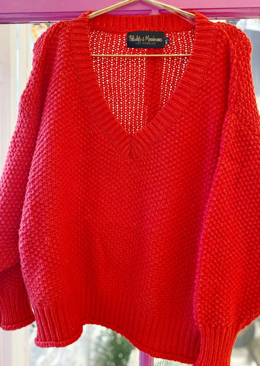 Charlotte Knit Sweater - Polkadots & Moonbeams LAPolkadots & MoonbeamsREDS/MCharlotte Knit Sweater