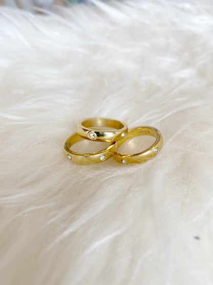 Chunky Gold Stacker Rings - Polkadots & Moonbeams LAPolkadots & Moonbeams6Chunky Gold Stacker Rings