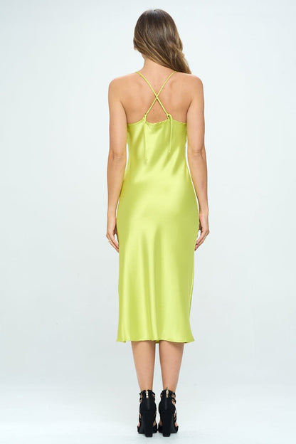 Citron Slip Midi - Polkadots & Moonbeams LAPolkadots & MoonbeamsSLIMECitron Slip Midi