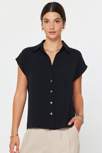Classic Cap Sleeve Top - Polkadots & Moonbeams LAPolkadots & MoonbeamsBlackXSClassic Cap Sleeve Top
