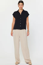 Classic Cap Sleeve Top - Polkadots & Moonbeams LAPolkadots & MoonbeamsBlackXSClassic Cap Sleeve Top
