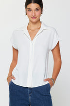 Classic Cap Sleeve Top - Polkadots & Moonbeams LAPolkadots & MoonbeamsBlackXSClassic Cap Sleeve Top