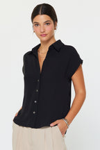 Classic Cap Sleeve Top - Polkadots & Moonbeams LAPolkadots & MoonbeamsBlackXSClassic Cap Sleeve Top