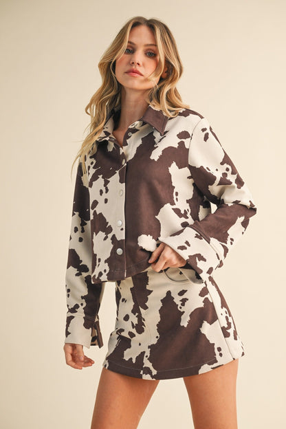 Cow Print Mini Skirt - Polkadots & Moonbeams LAPolkadots & MoonbeamsSCow Print Mini Skirt