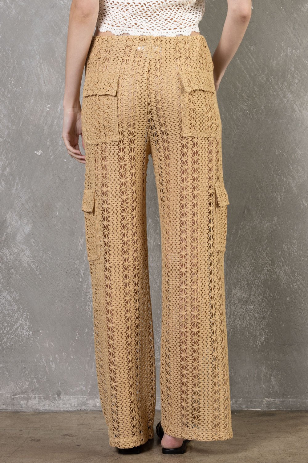 Crochet Cargos - Polkadots & Moonbeams LABeige BotanytaupeSCrochet Cargos