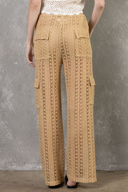 Crochet Cargos - Polkadots & Moonbeams LABeige BotanytaupeSCrochet Cargos