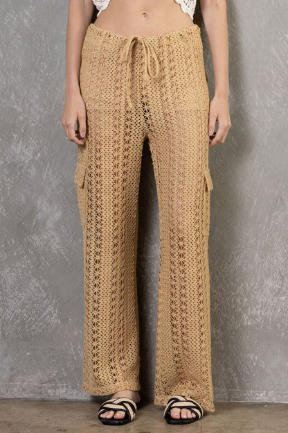 Crochet Cargos - Polkadots & Moonbeams LABeige BotanytaupeSCrochet Cargos