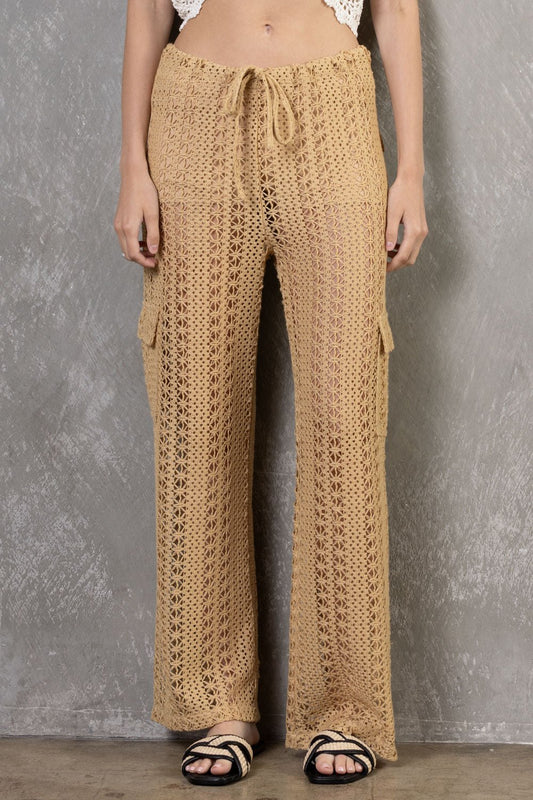 Crochet Cargos - Polkadots & Moonbeams LABeige BotanytaupeSCrochet Cargos