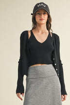 Cut Cardigan - Polkadots & Moonbeams LAPolkadots & MoonbeamsBLACKSCut Cardigan