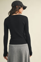 Cut Cardigan - Polkadots & Moonbeams LAPolkadots & MoonbeamsBLACKSCut Cardigan