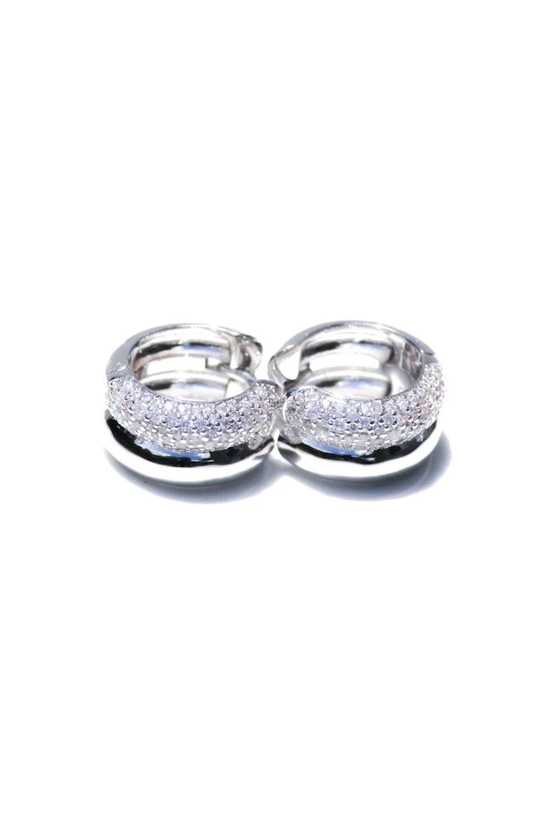 Double Donut Huggie Earrings