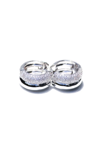 Double Donut Huggie Earrings