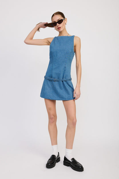 Denim Mod Mini - Polkadots & Moonbeams LAPolkadots & MoonbeamsBlueSDenim Mod Mini