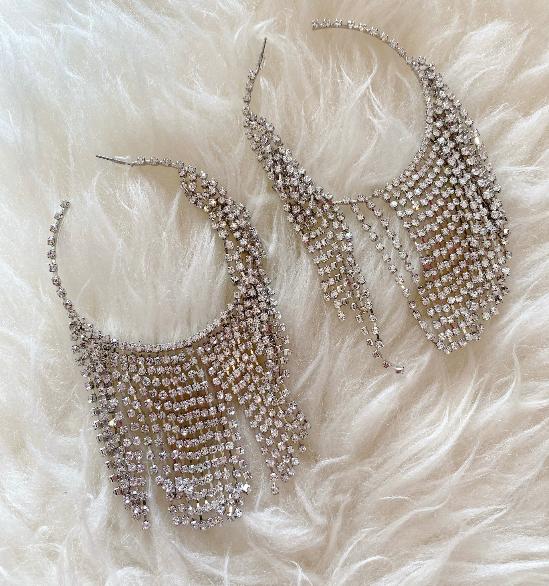 Disco Rhinestone Fringe Hoop - Polkadots & Moonbeams LAPolkadots & MoonbeamsDisco Rhinestone Fringe Hoop