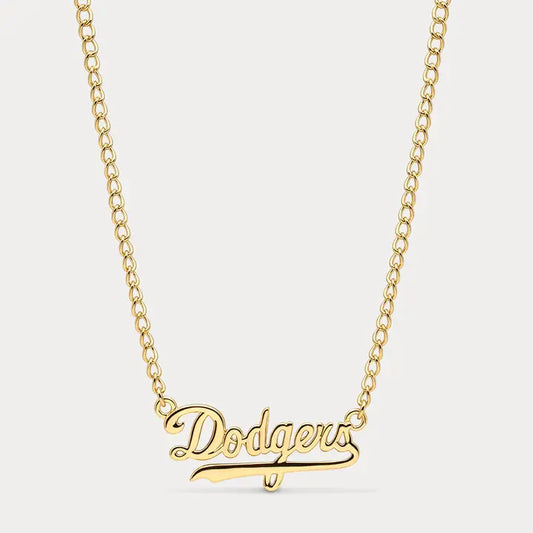 Dodgers Nameplate Necklace