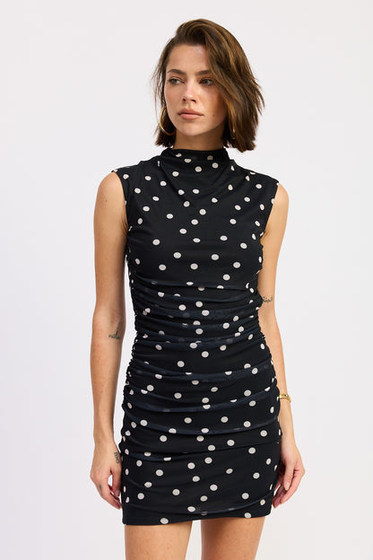 Polkadots Stretch Mesh Mini