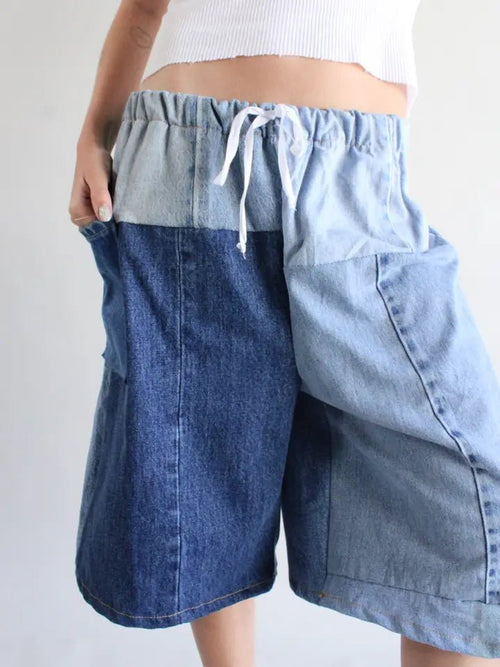 Eco - Denim Jorts - Polkadots & Moonbeams LAAmerican Recycled ClothingS/MEco - Denim Jorts