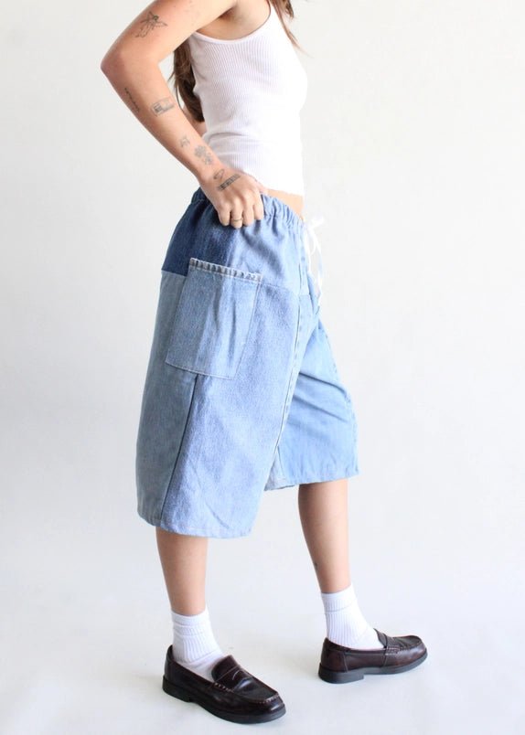 Eco - Denim Jorts - Polkadots & Moonbeams LAAmerican Recycled ClothingS/MEco - Denim Jorts