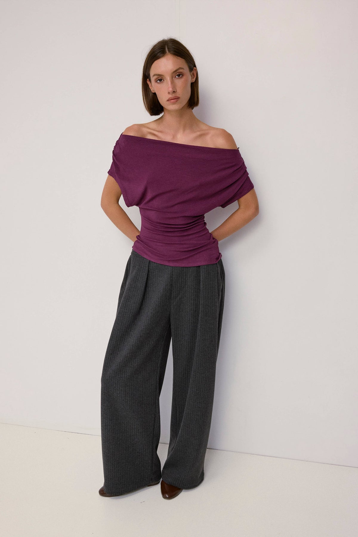 The Lennon Top | Off Shoulder Knit Top