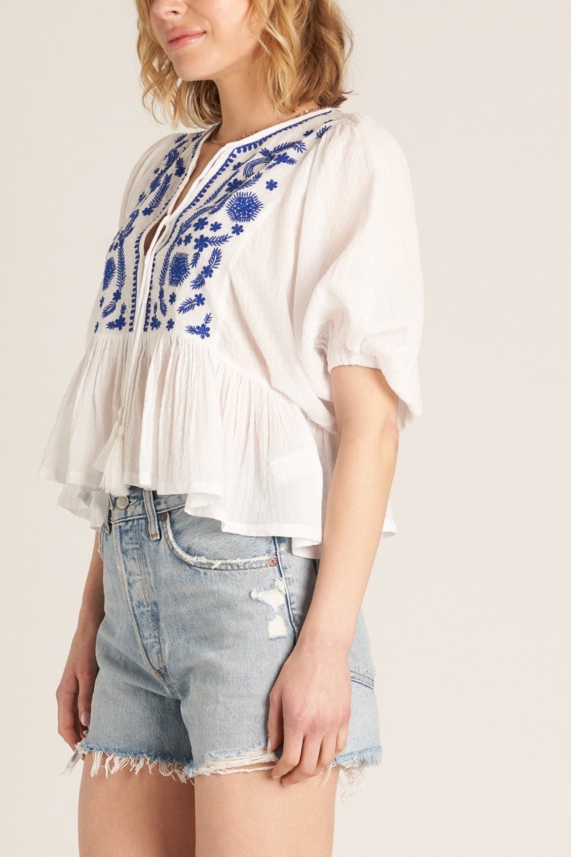 Embroidered Boho Top - Polkadots & Moonbeams LAPolkadots & MoonbeamsSEmbroidered Boho Top