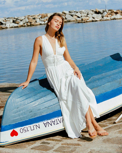Emmaline Maxi Dress - Polkadots & Moonbeams LALSpaceWhiteXSEmmaline Maxi Dress