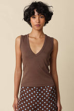 Kenny V-Neck Fitted Tank