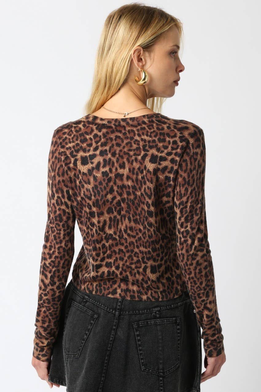 Christine Leopard Cardigan
