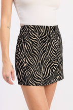 Zebra Mini Skirt