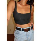 Double Layered Crop Tank
