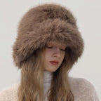 Faux Fur Bucket Hat - Polkadots & Moonbeams LAPolkadots & MoonbeamsBrownFaux Fur Bucket Hat