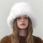 Faux Fur Bucket Hat - Polkadots & Moonbeams LAPolkadots & MoonbeamsBrownFaux Fur Bucket Hat