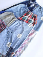 Flannel Denim Combo Pants - Polkadots & Moonbeams LAAmerican Recycled Clothingone sizeFlannel Denim Combo Pants
