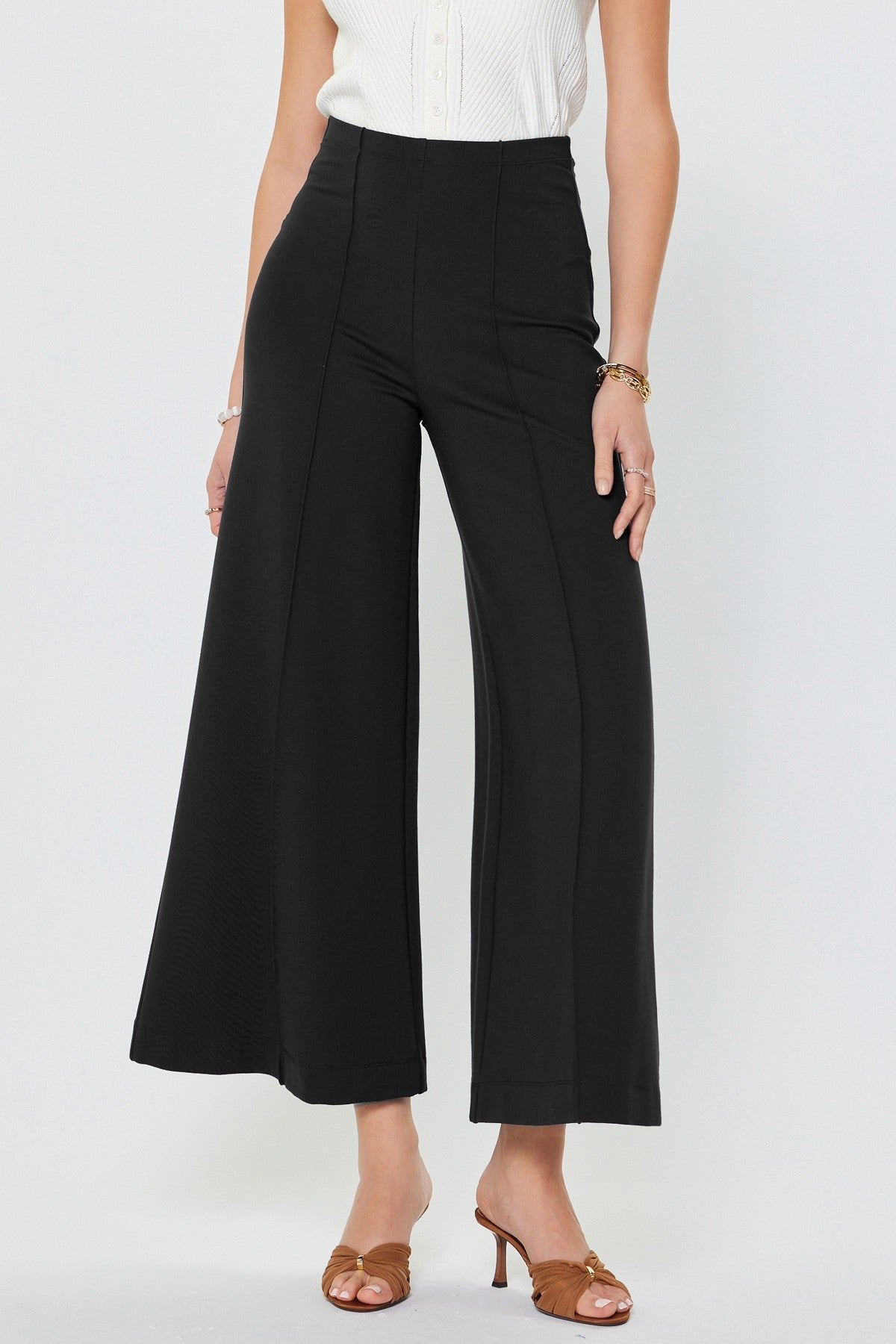Flared Ponte Pants - Polkadots & Moonbeams LAPolkadots & MoonbeamsNavyXSFlared Ponte Pants