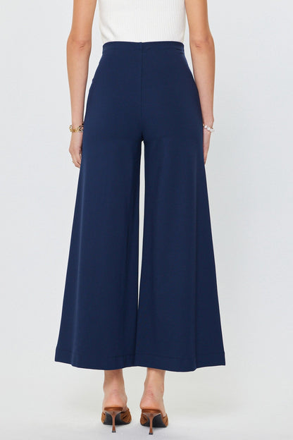 Flared Ponte Pants - Polkadots & Moonbeams LAPolkadots & MoonbeamsNavyXSFlared Ponte Pants