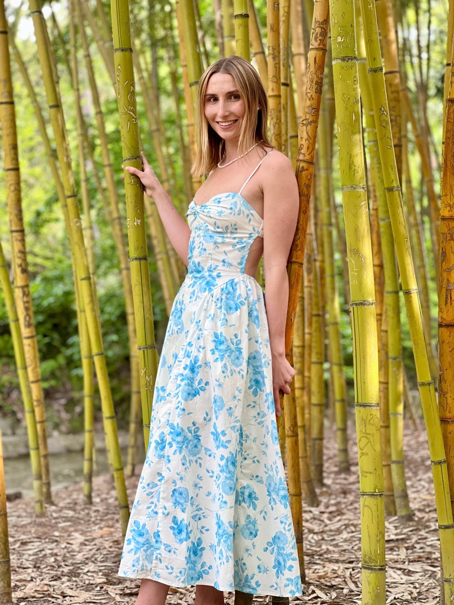 Floral Maxi Pocket Dress - Polkadots & Moonbeams LANIA THE BRANDBlueXSFloral Maxi Pocket Dress
