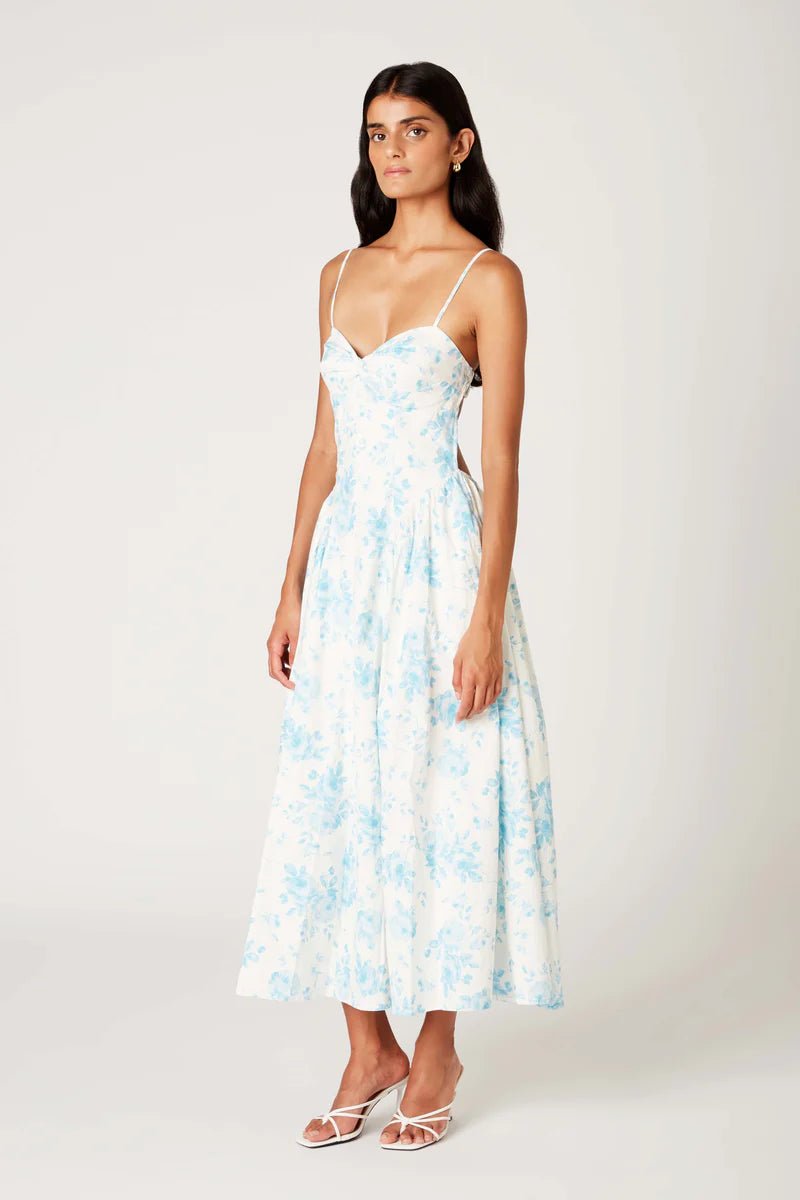 Floral Maxi Pocket Dress - Polkadots & Moonbeams LANIA THE BRANDBlueXSFloral Maxi Pocket Dress