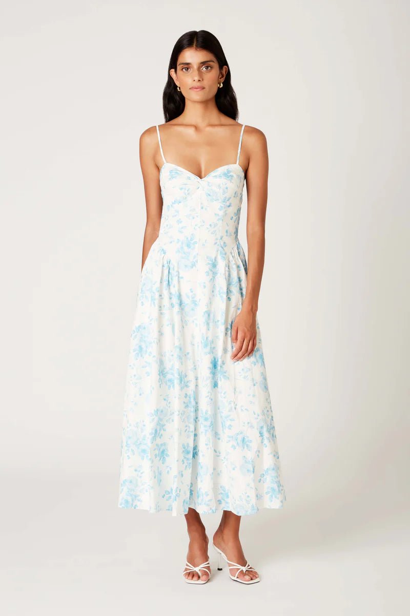 Floral Maxi Pocket Dress - Polkadots & Moonbeams LANIA THE BRANDBlueXSFloral Maxi Pocket Dress
