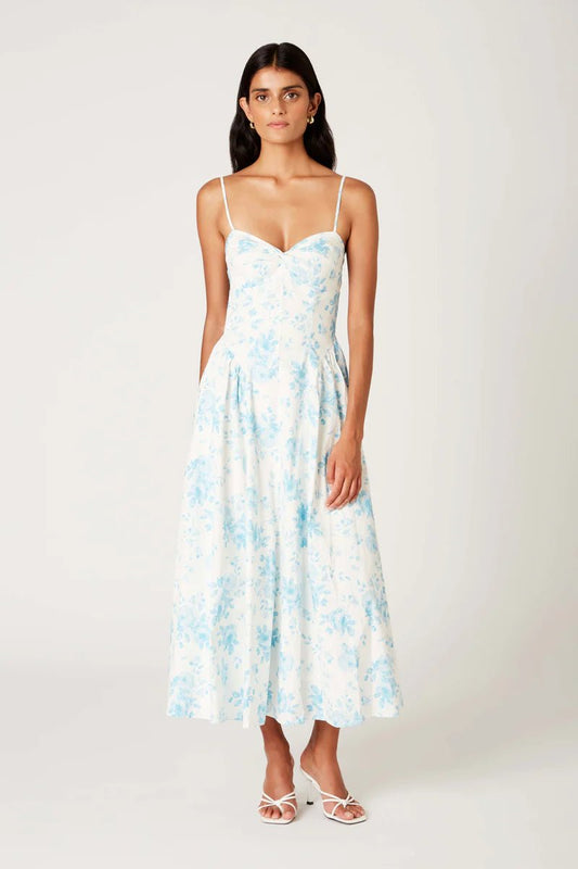 Floral Maxi Pocket Dress - Polkadots & Moonbeams LANIA THE BRANDBlueXSFloral Maxi Pocket Dress